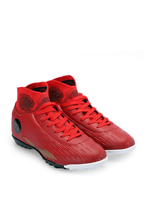 Slazenger HADAS HS Erkek Çocuk Futbol Ayakkabı Kırmızı - Görsel 3