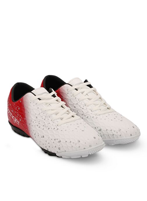 Slazenger HANIA HS Erkek Futbol Ayakkabı Beyaz / Kırmızı - Görsel 3