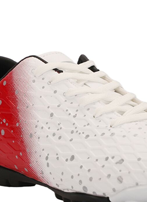 Slazenger HANIA HS Erkek Çocuk Futbol Ayakkabı Beyaz / Kırmızı - Görsel 5