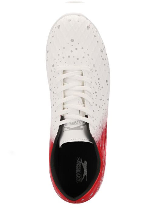 Slazenger HANIA HS Erkek Çocuk Futbol Ayakkabı Beyaz / Kırmızı - Görsel 6