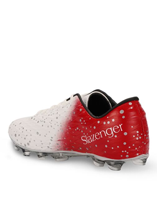 Slazenger HANIA Erkek Futbol Ayakkabı Beyaz / Kırmızı - Görsel 4
