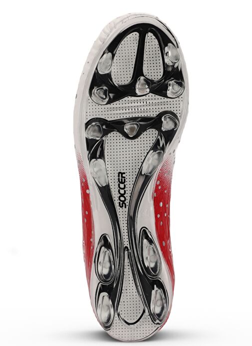 Slazenger HANIA Erkek Futbol Ayakkabı Beyaz / Kırmızı - Görsel 8