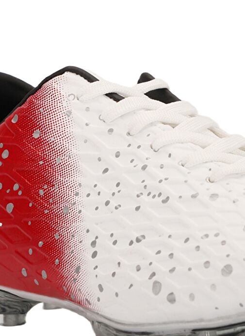 Slazenger HANIA Erkek Futbol Ayakkabı Beyaz / Kırmızı - Görsel 5