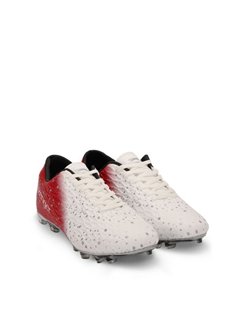 Slazenger HANIA KRP Erkek Çocuk Futbol Ayakkabı Beyaz / Kırmızı - Görsel 3