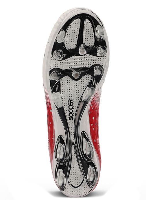 Slazenger HANIA KRP Erkek Çocuk Futbol Ayakkabı Beyaz / Kırmızı - Görsel 8