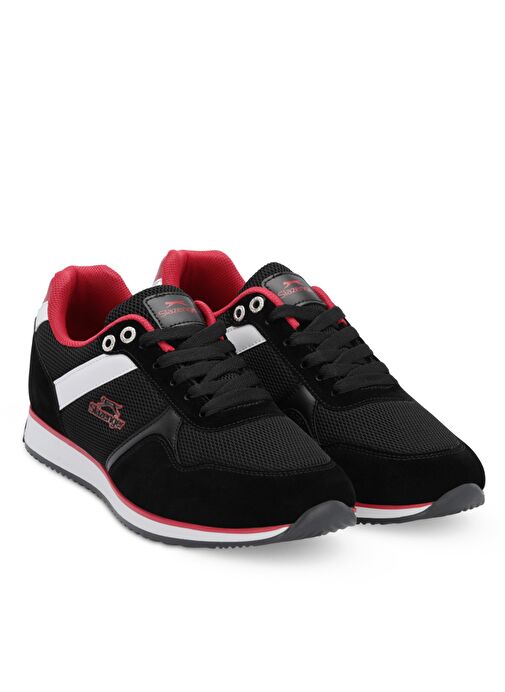 Slazenger OLIVIERA I Erkek Sneaker Ayakkabı Siyah / Kırmızı - Görsel 3