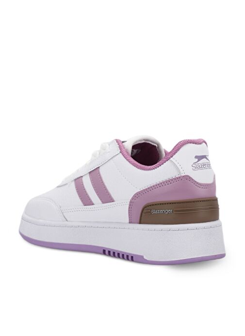 Slazenger DAPHNE Kadın Sneaker Ayakkabı Beyaz / Mor - Görsel 4