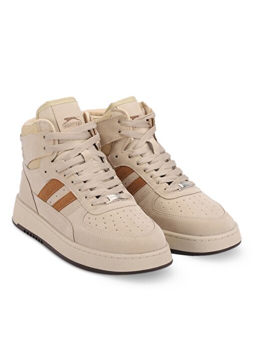 Slazenger DAPHNE HIGH Erkek Sneaker Ayakkabı Bej / Kahve - Görsel 3