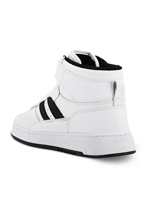 Slazenger DAPHNE HIGH Kadın Sneaker Ayakkabı Beyaz / Siyah - Görsel 4
