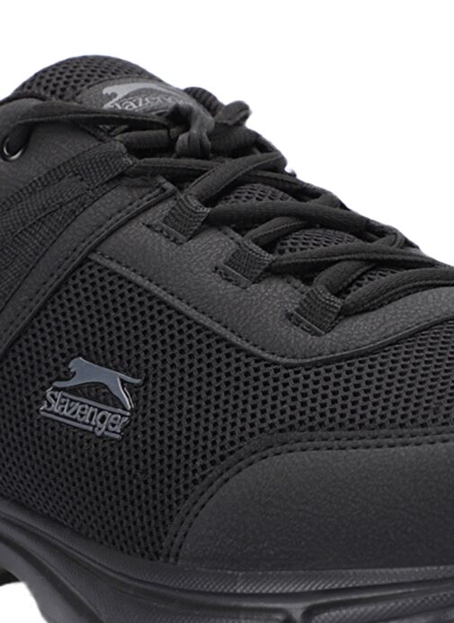 Slazenger PLANE I Büyük Beden Erkek Sneaker Ayakkabı Siyah - Görsel 5