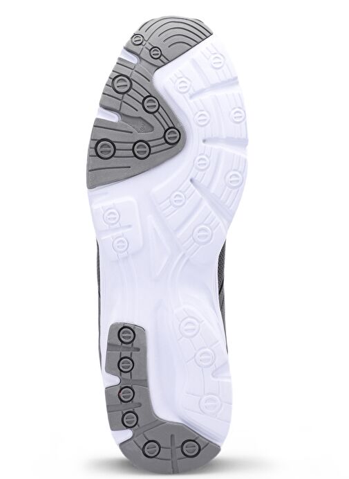 Slazenger PLANE Büyük Beden Erkek Sneaker Ayakkabı Koyu Gri / Beyaz - Görsel 8
