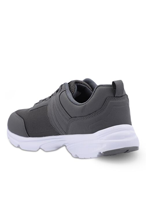 Slazenger PLANE Büyük Beden Erkek Sneaker Ayakkabı Koyu Gri / Beyaz - Görsel 4