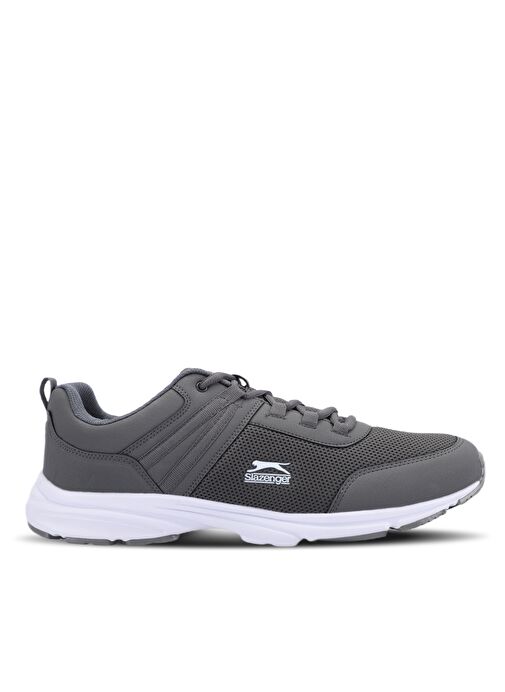 Slazenger PLANE Büyük Beden Erkek Sneaker Ayakkabı Koyu Gri / Beyaz - Görsel 2