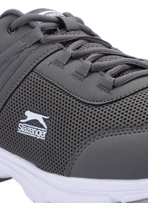 Slazenger PLANE Büyük Beden Erkek Sneaker Ayakkabı Koyu Gri / Beyaz - Görsel 5