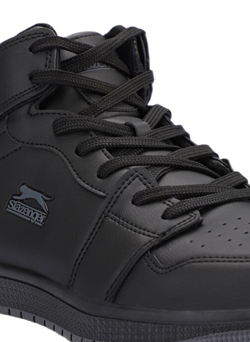 Slazenger LABOR HIGH IN Kadın Sneaker Ayakkabı Siyah / Siyah - Görsel 5