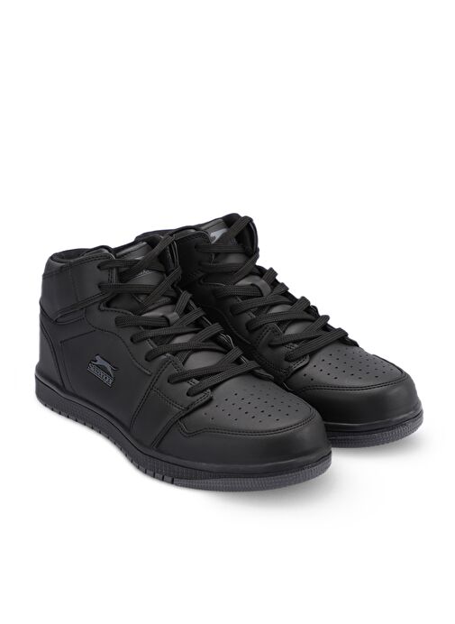 Slazenger LABOR HIGH IN Kadın Sneaker Ayakkabı Siyah / Siyah - Görsel 3