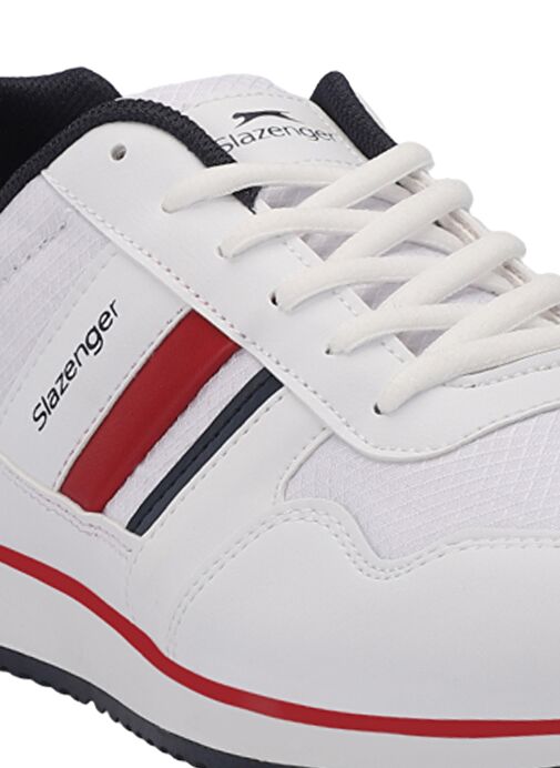 Slazenger ORIGIN I Erkek Sneaker Ayakkabı Beyaz / Kırmızı - Görsel 5