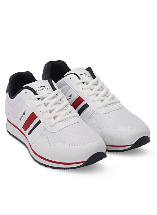 Slazenger ORIGIN I Erkek Sneaker Ayakkabı Beyaz / Kırmızı - Görsel 3