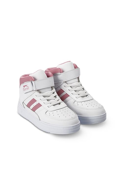 Slazenger NICOLA I Kız Çocuk Sneaker Ayakkabı Beyaz / Pembe - Görsel 3