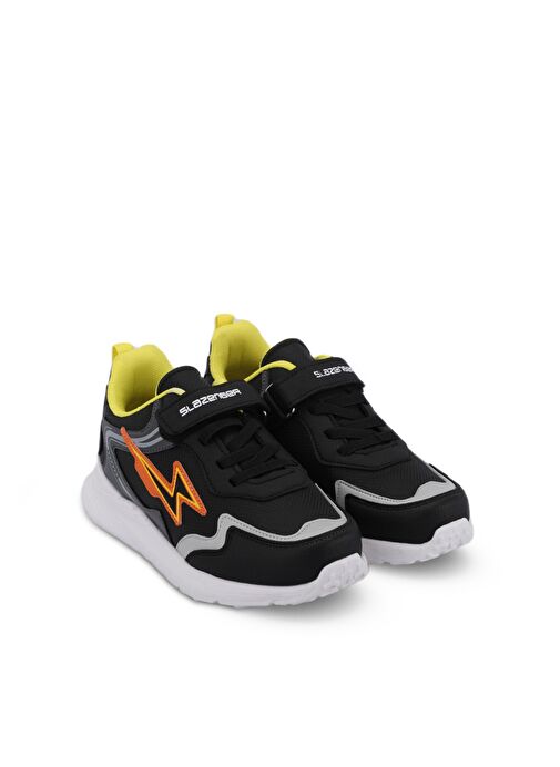 Slazenger KAOR KTN Erkek Çocuk Sneaker Ayakkabı Siyah / Beyaz - Görsel 3