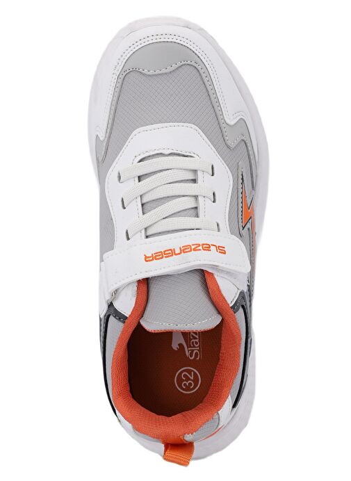 Slazenger KAOR KTN Kız Çocuk Sneaker Ayakkabı Gri / Turuncu - Görsel 6