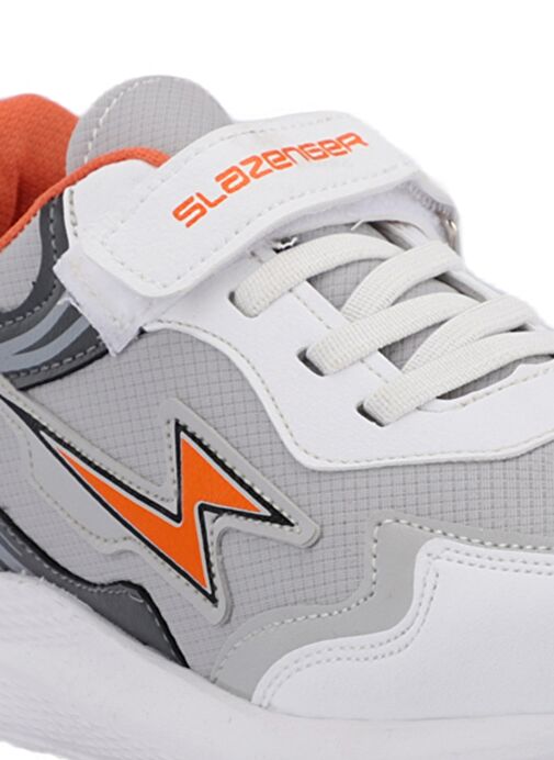 Slazenger KAOR KTN Kız Çocuk Sneaker Ayakkabı Gri / Turuncu - Görsel 5