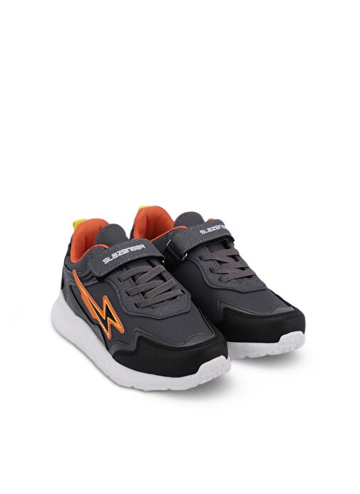 Slazenger KAORU KTN Erkek Çocuk Sneaker Ayakkabı Koyu Gri - Görsel 3