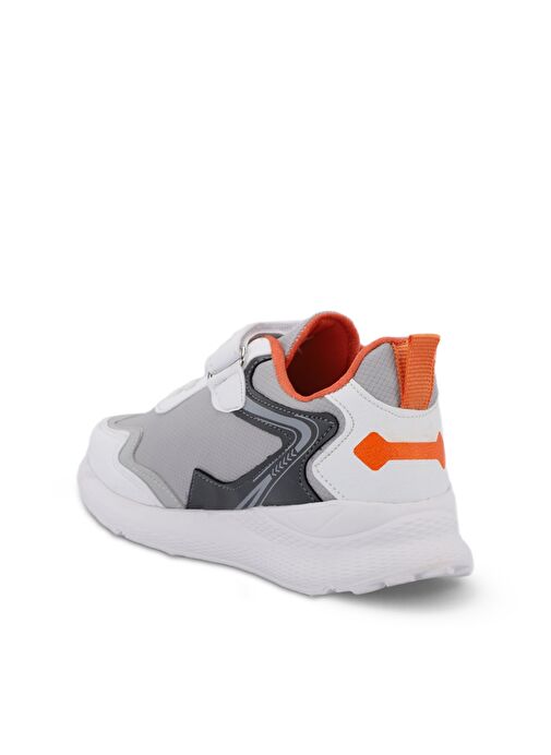 Slazenger KAORU KTN Unisex Çocuk Sneaker Ayakkabı Gri / Turuncu - Görsel 4