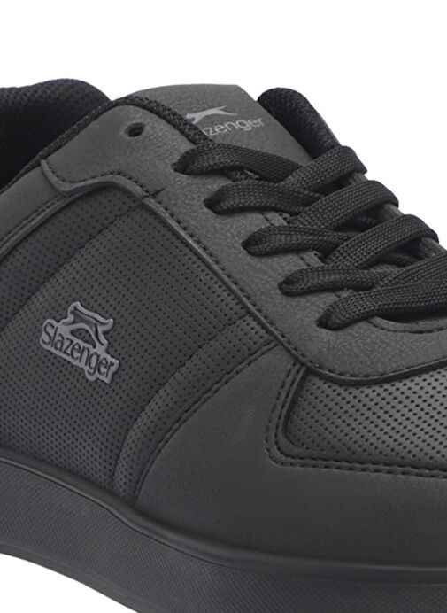 Slazenger POINT NEW I Erkek Sneaker Ayakkabı Siyah Nubuk - Görsel 5