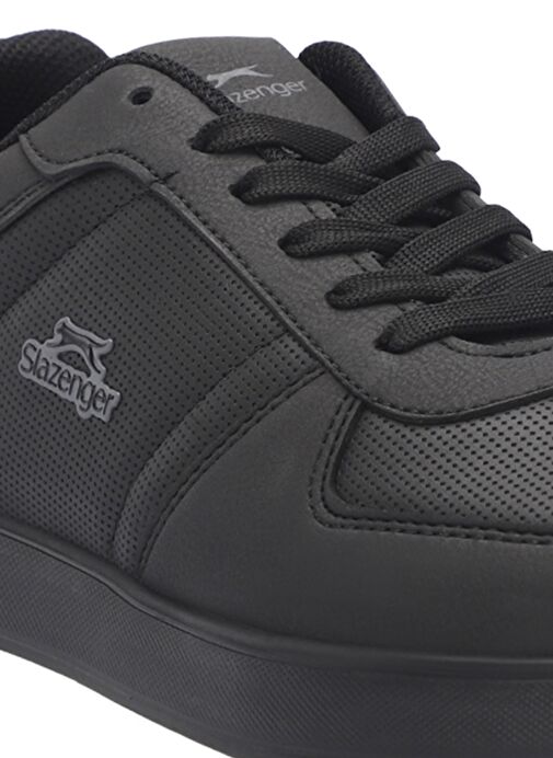Slazenger POINT NEW I Kadın Sneaker Ayakkabı Siyah Nubuk - Görsel 5