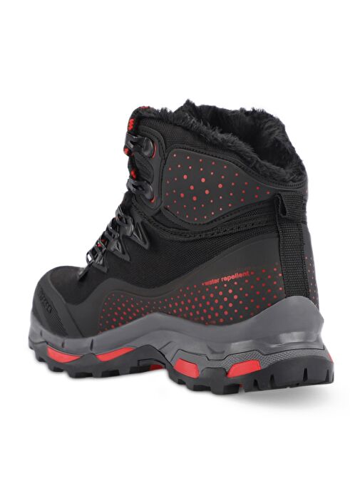 Slazenger HOST IN Kadın Siyah / Kırmızı Outdoor - Görsel 4