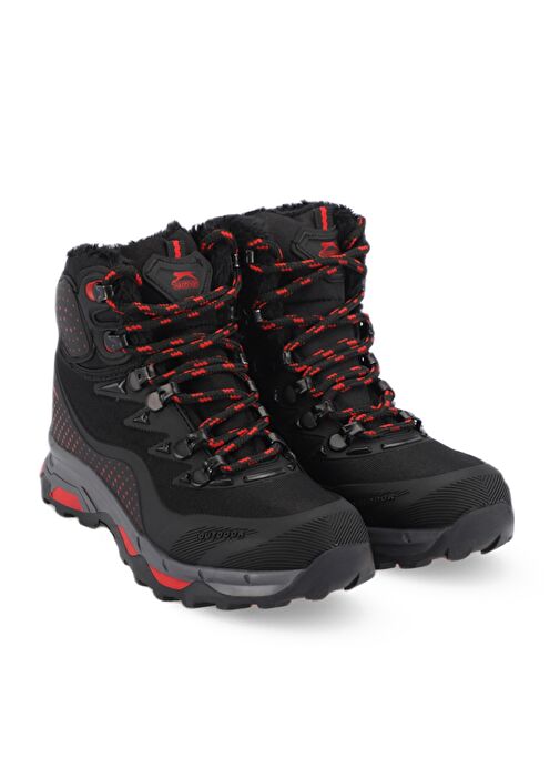 Slazenger HOST IN Kadın Siyah / Kırmızı Outdoor - Görsel 3