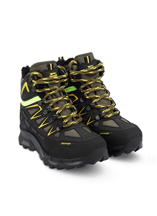 Slazenger HARDEEP IN Unisex Çocuk Bot Haki / Sarı - Görsel 3