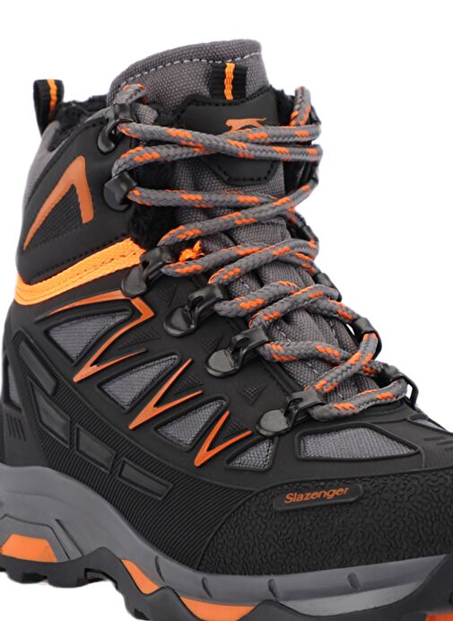 Slazenger HARDEEP IN Unisex Çocuk Bot Füme / Turuncu - Görsel 5