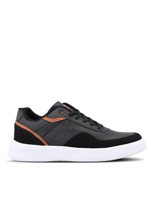 Slazenger DARK I Erkek Sneaker Ayakkabı Siyah / Taba - Görsel 2