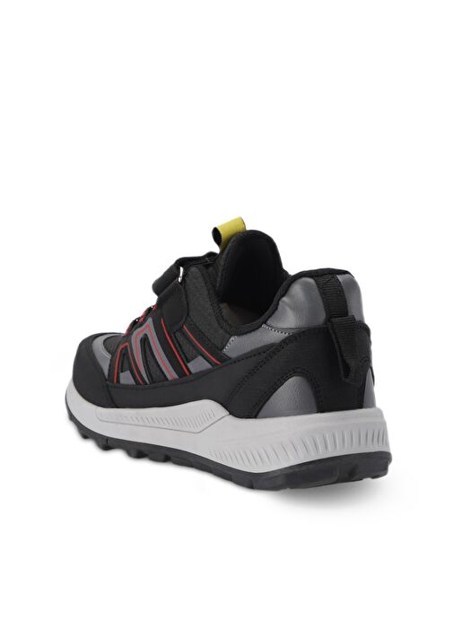 Slazenger KROSS KTN Unisex Çocuk Sneaker Ayakkabı Siyah / Kırmızı - Görsel 4