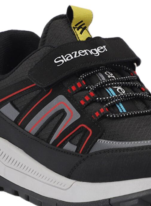 Slazenger KROSS KTN Unisex Çocuk Sneaker Ayakkabı Siyah / Kırmızı - Görsel 5