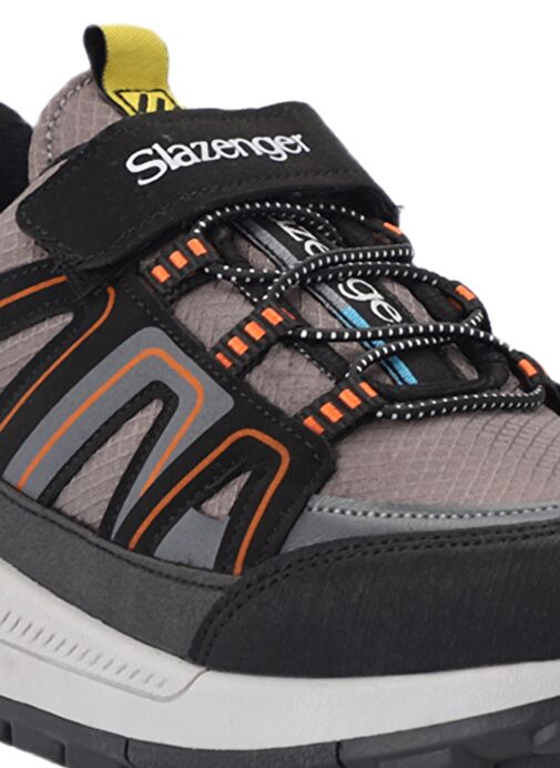 Slazenger KROSS KTN Unisex Çocuk Sneaker Ayakkabı Siyah / Koyu Gri - Görsel 5