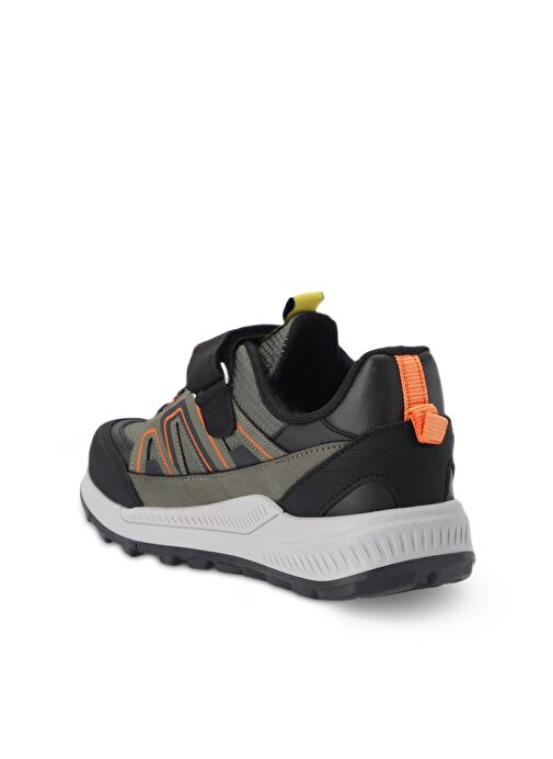 Slazenger KROSS KTN Unisex Çocuk Sneaker Ayakkabı Haki / Turuncu - Görsel 4