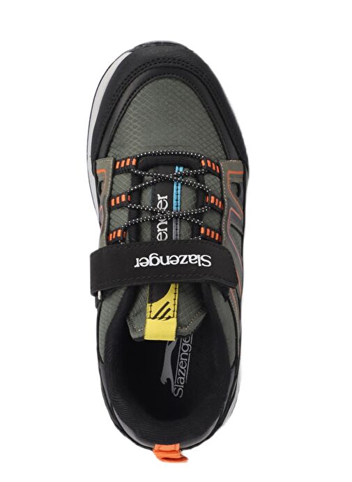Slazenger KROSS KTN Unisex Çocuk Sneaker Ayakkabı Haki / Turuncu - Görsel 6