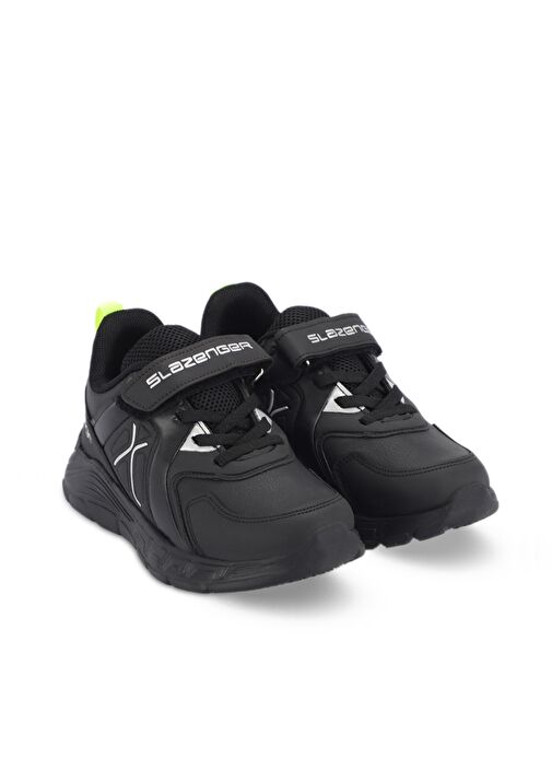 Slazenger VACATION I Erkek Çocuk Sneaker Ayakkabı Siyah / Siyah - Görsel 3