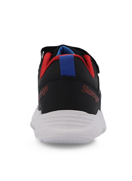 Slazenger VACATION I Unisex Çocuk Sneaker Ayakkabı Siyah / Kırmızı - Görsel 7