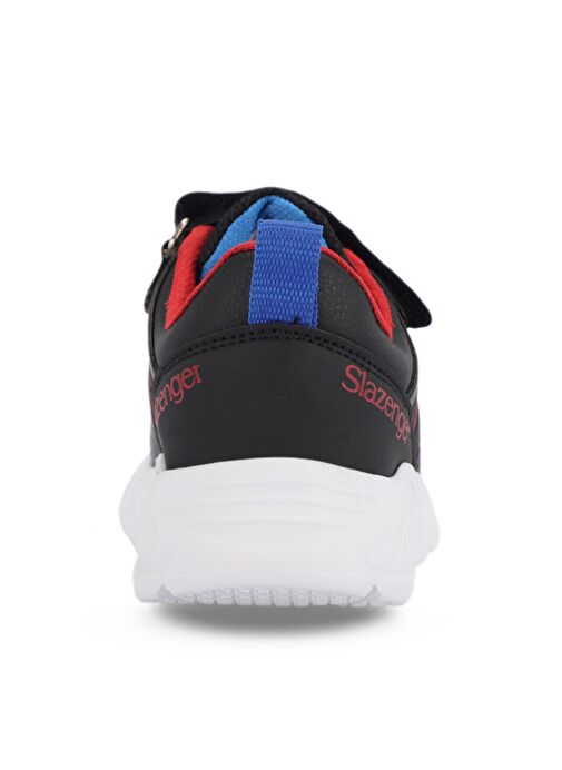Slazenger VACATION I Unisex Çocuk Sneaker Ayakkabı Siyah / Kırmızı - Görsel 7