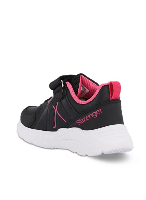 Slazenger VACATION I Unisex Çocuk Sneaker Ayakkabı Siyah / Fuşya - Görsel 4