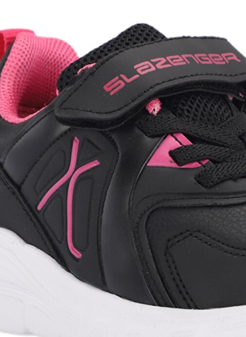 Slazenger VACATION I Unisex Çocuk Sneaker Ayakkabı Siyah / Fuşya - Görsel 5