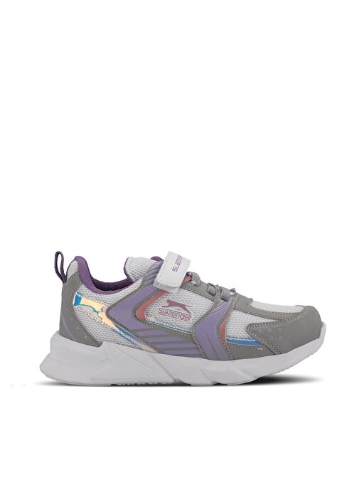 Slazenger KENDALL Unisex Çocuk Sneaker Ayakkabı Gri / Fuşya - Görsel 2