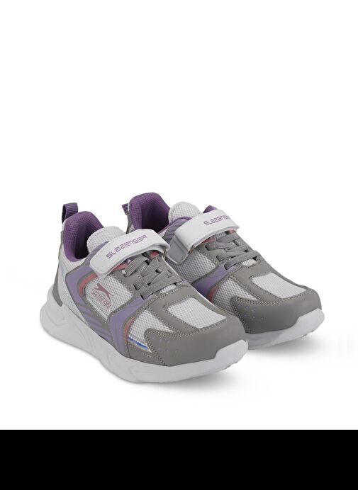 Slazenger KENDALL Unisex Çocuk Sneaker Ayakkabı Gri / Fuşya - Görsel 3