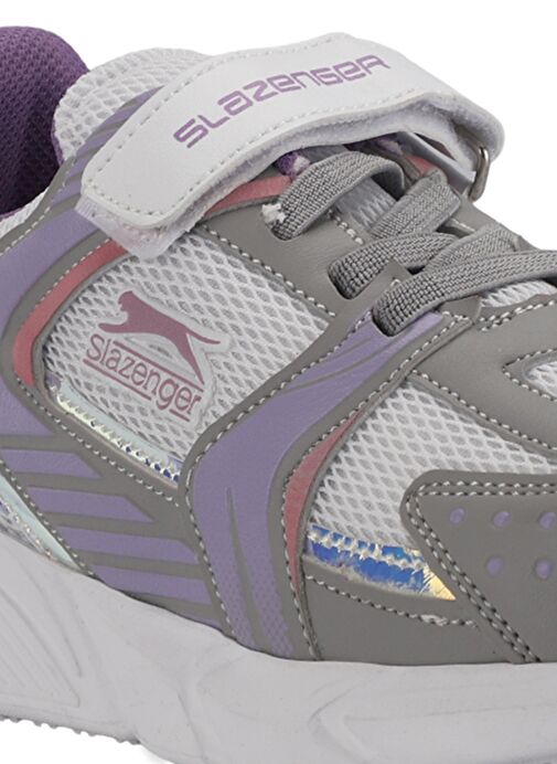 Slazenger KENDALL Unisex Çocuk Sneaker Ayakkabı Gri / Fuşya - Görsel 5