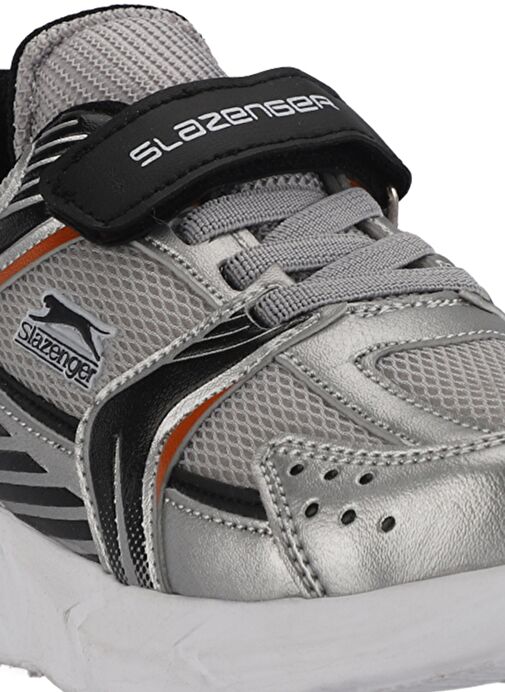 Slazenger KENDALL Unisex Çocuk Sneaker Ayakkabı Gri / Siyah - Görsel 5
