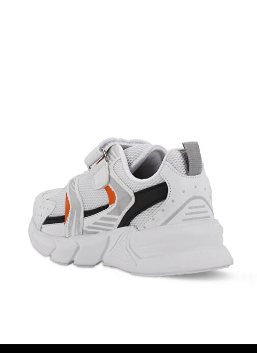 Slazenger KENDALL Unisex Çocuk Sneaker Ayakkabı Beyaz / Turuncu - Görsel 4